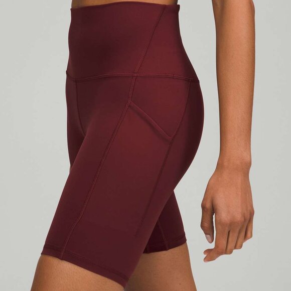 Lululemon Align High-Rise Short with Pockets 8" - Red Merlot - Picture 2 of 4